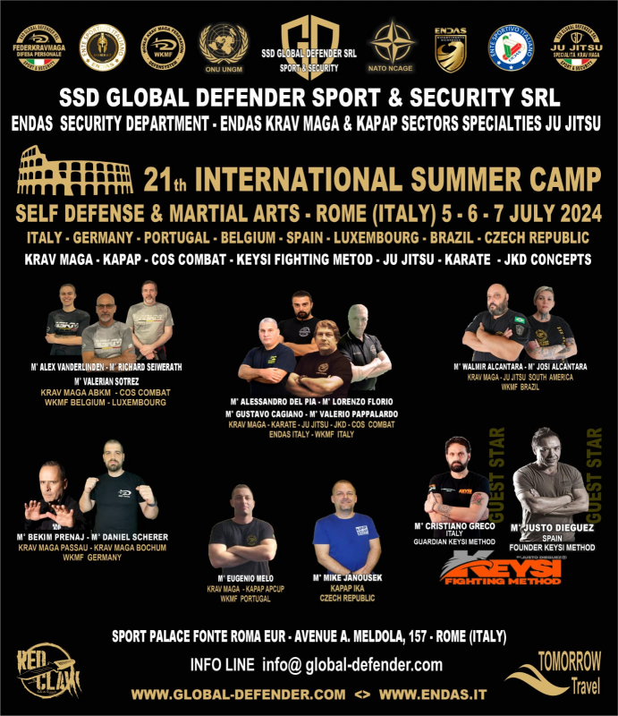 Keysi at the 21st International Summer Camp for Self Defense & Martial Arts in Rome, Italy @ Sport Palace Fonte Roma Eur | Roma | Lazio | Italien